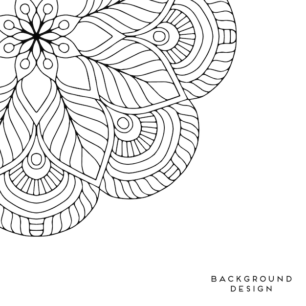 Vector mandala background