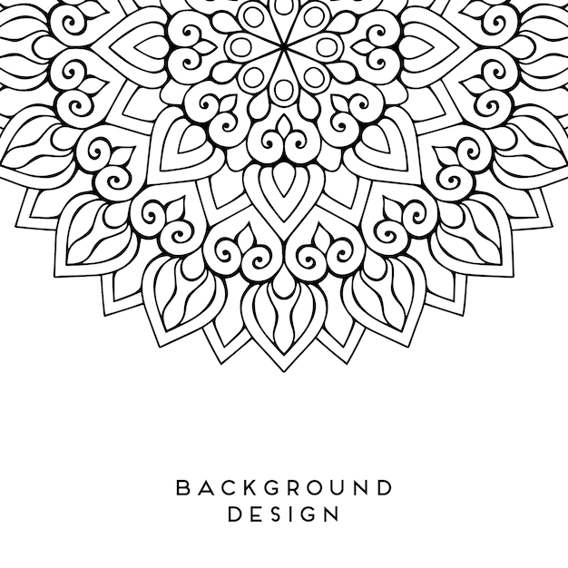 Vector mandala background