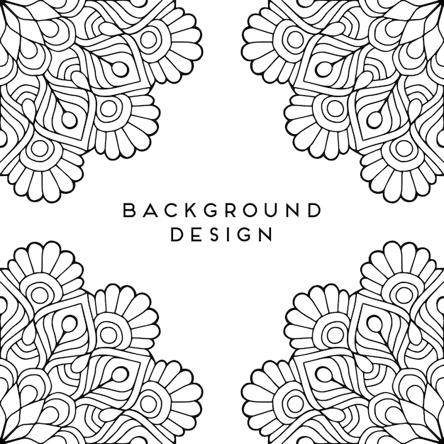 Vector mandala background