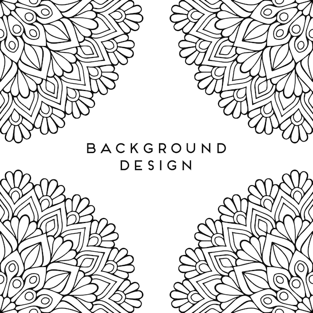 Vector mandala background