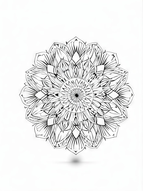 vector mandala black and white ornament vector ornament