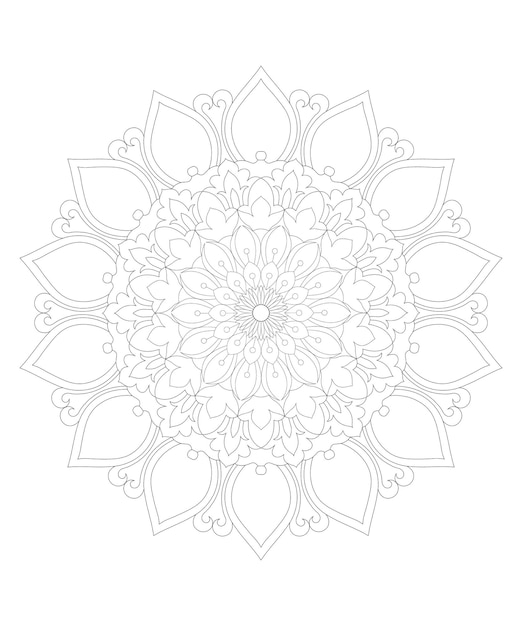 Vector Mandala Coloring Pages amp Books