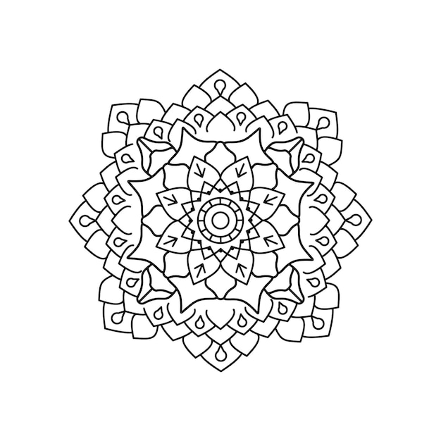 Vector Mandala Linear Design