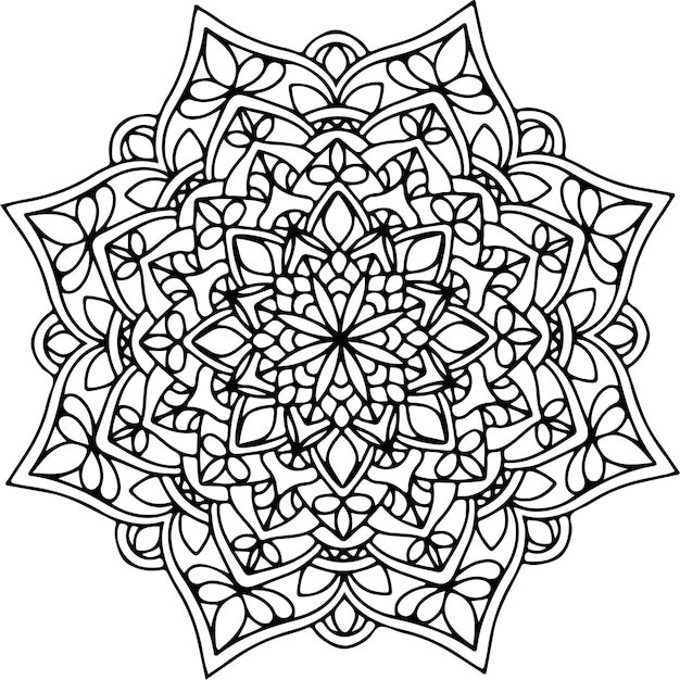 Vector Mandala Mandala flower