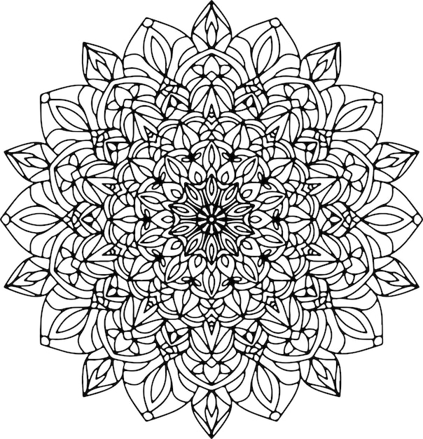 Vector Mandala Mandala flower