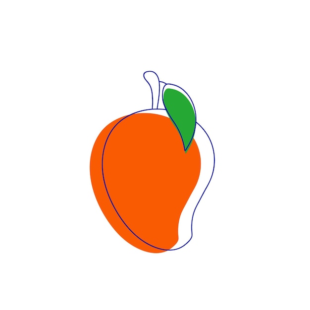 Vector mango fruit Illustration