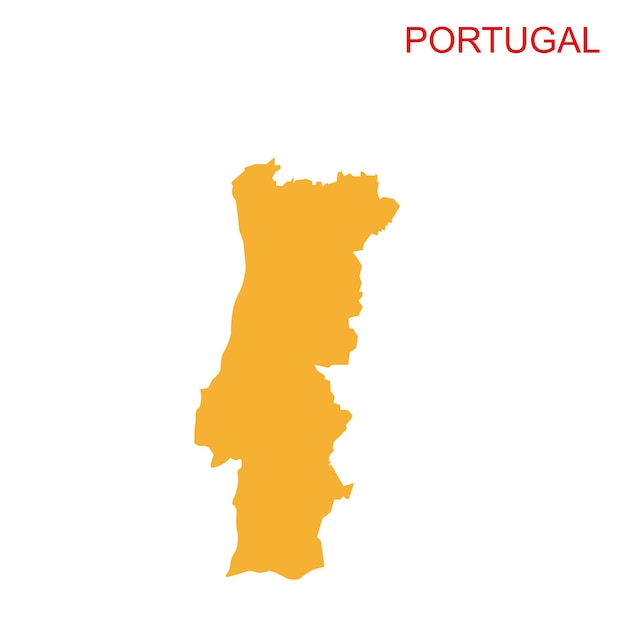 Vector Map of Portugal