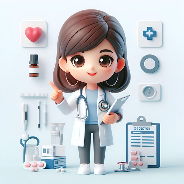 vector medical good team hospital staff doctors and nurse illustration