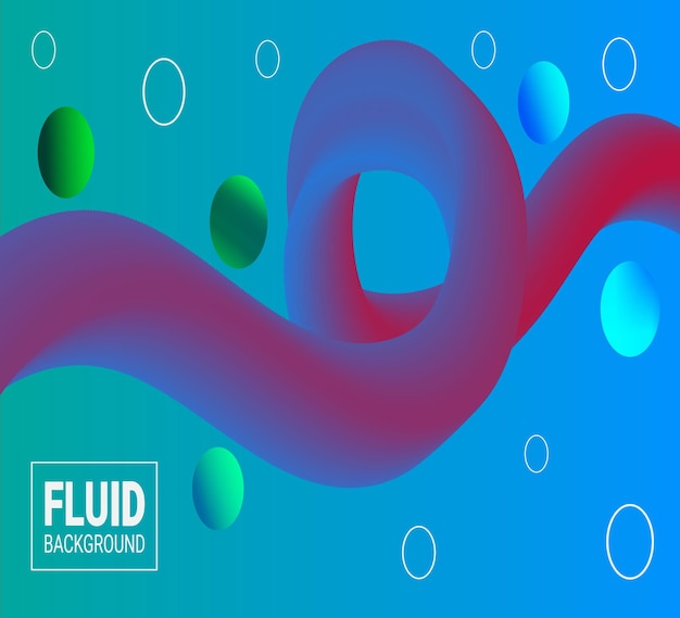 vector Memphis fluid background design