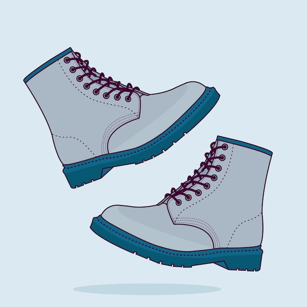 vector men shoes illustration