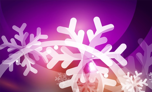 Vector Merry Christmas abstract background snowflakes in the air