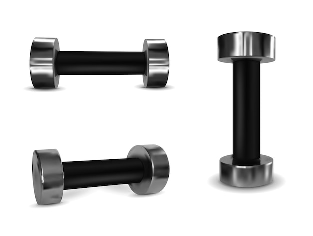 Vector metal dumbbells