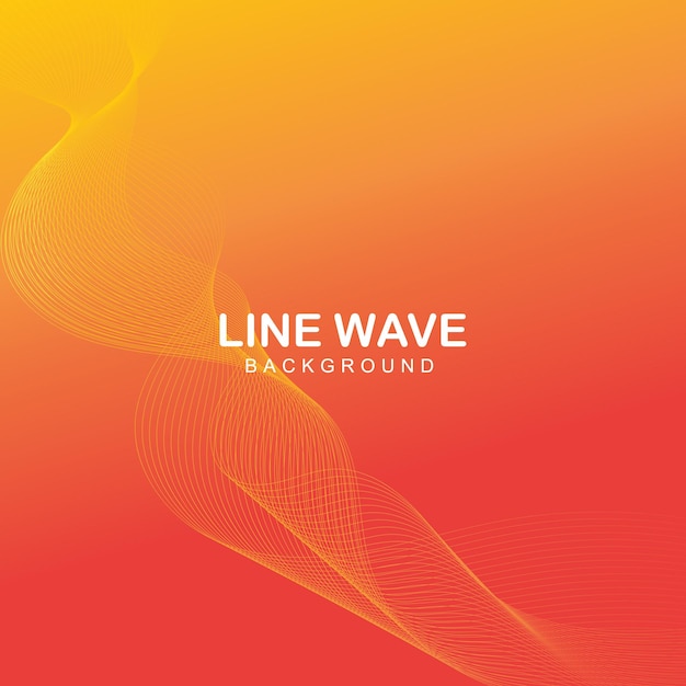 Vector minimalist simple background with wavy lines