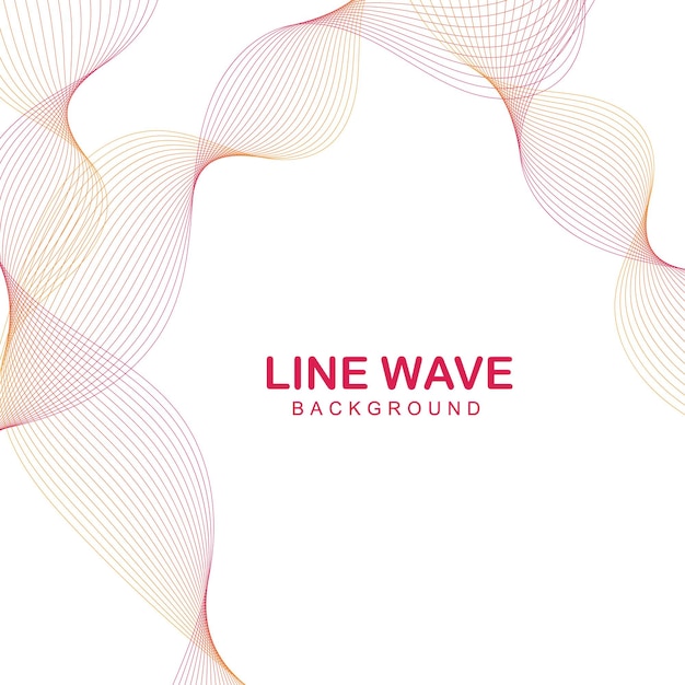 Vector minimalist simple background with wavy lines