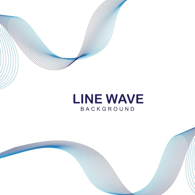 Vector minimalist simple background with wavy lines