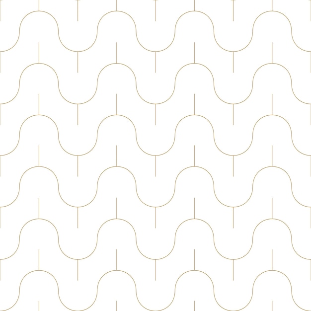 Vector minimalistic seamless outline pattern Striped endless simple texture White luxury background