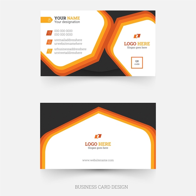 Vector modern business card design