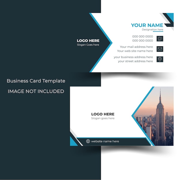 Vector modern business card design