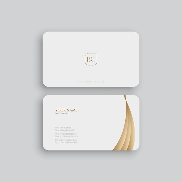 Vector modern business card templatMinimalistic business card design template