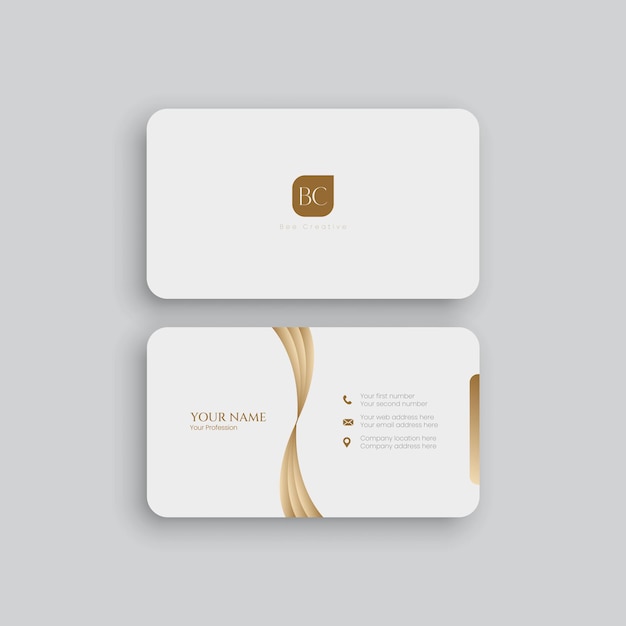 Vector modern business card templatMinimalistic business card design template