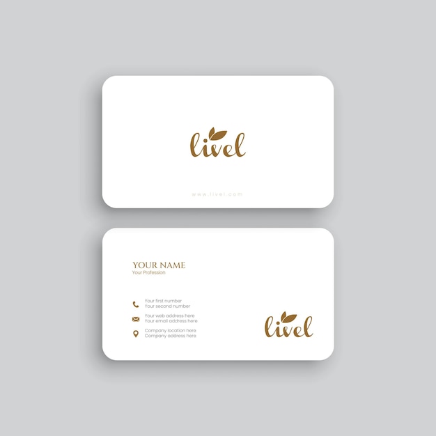 Vector modern business card templatMinimalistic business card design template