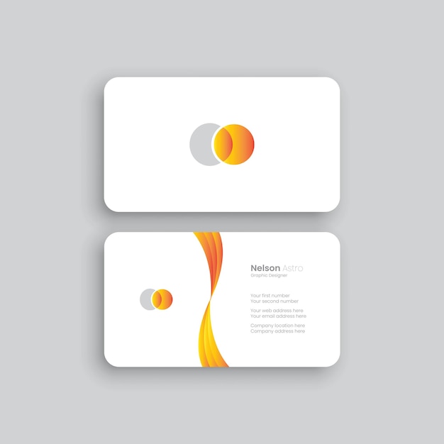 Vector modern business card templatMinimalistic business card design template