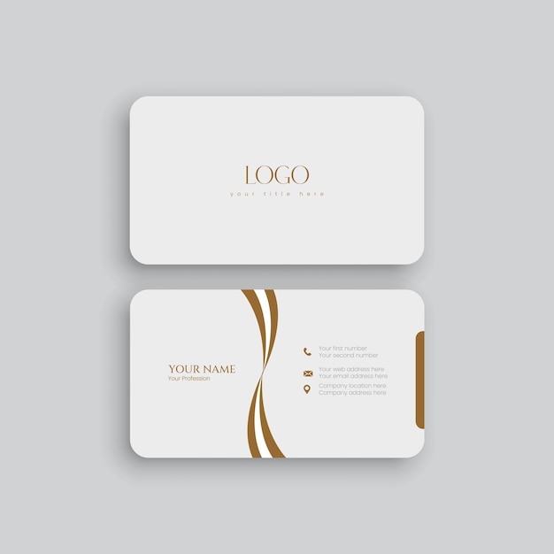 Vector modern business card templatMinimalistic business card design template