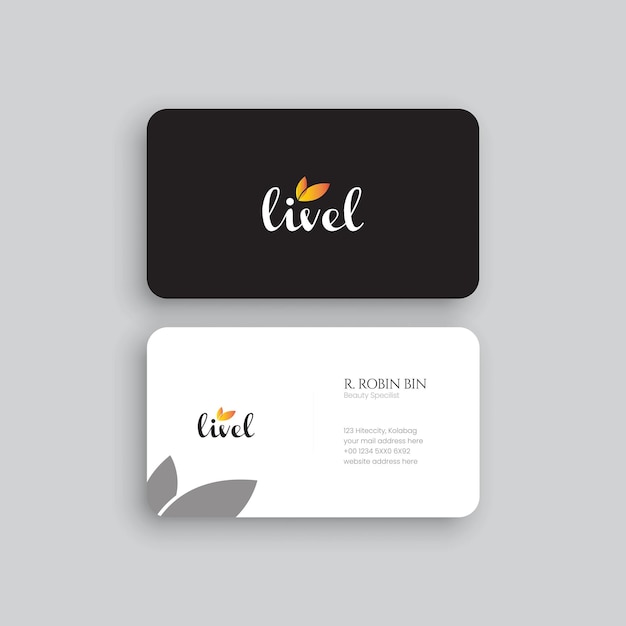 Vector modern business card templatMinimalistic business card design template