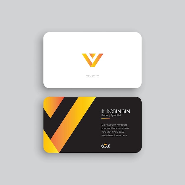 Vector modern business card templatMinimalistic business card design template