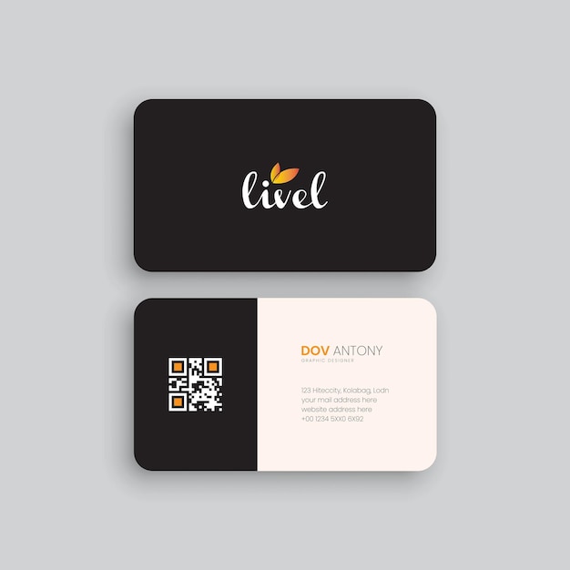 Vector modern business card templatMinimalistic business card design template