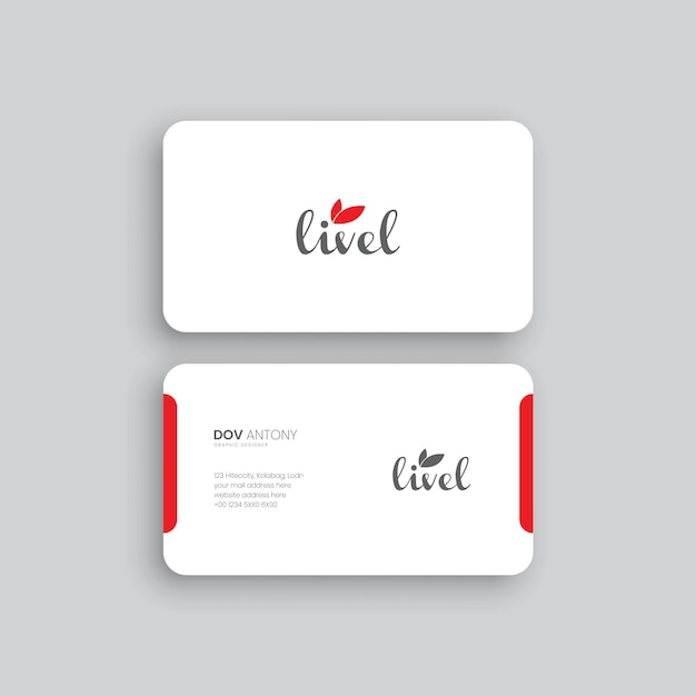 Vector modern business card templatMinimalistic business card design template