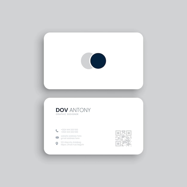 Vector modern business card templatMinimalistic business card design template