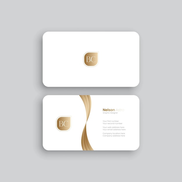 Vector modern business card templatMinimalistic business card design template