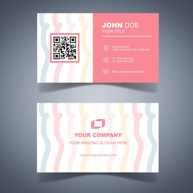 Vector modern clean business card template