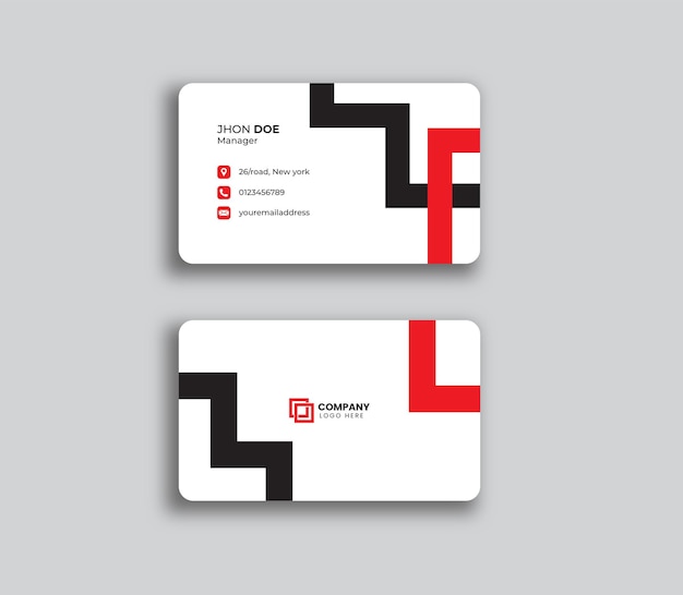 Vector modern and clean business card template