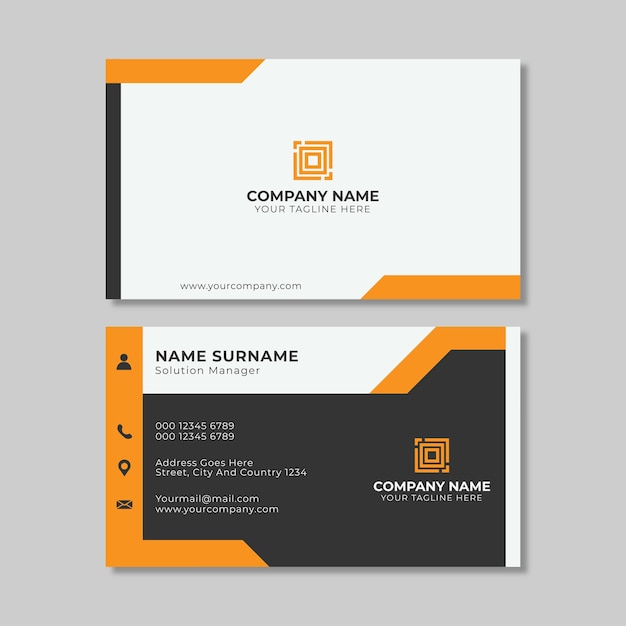 Vector Modern Creative and Clean Business Card Template