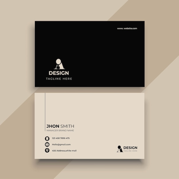 Vector Modern Creative and Clean Business Card Template.