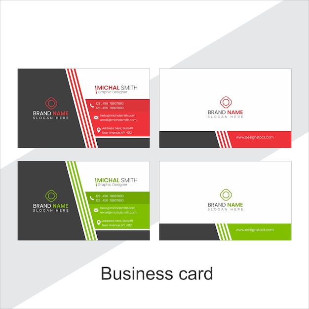 Vector Modern Creative and Clean Business Card Template