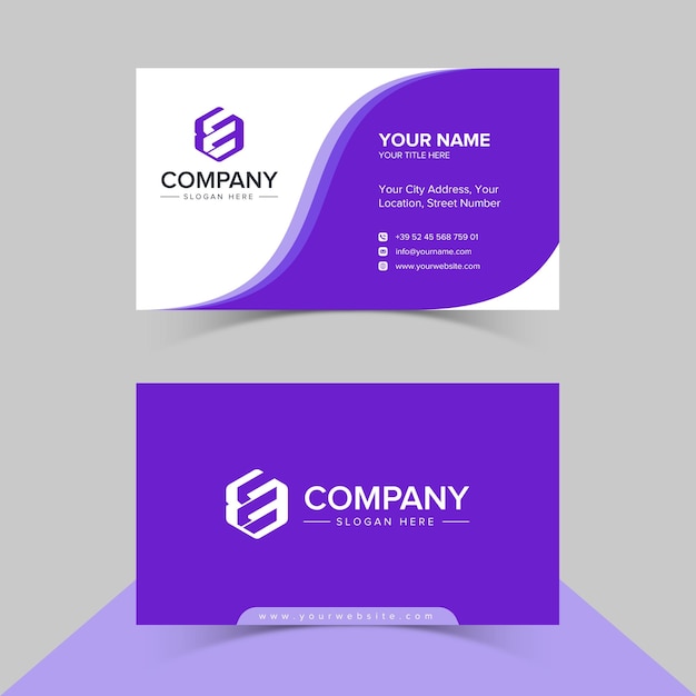 Vector modern creative and clean business card template