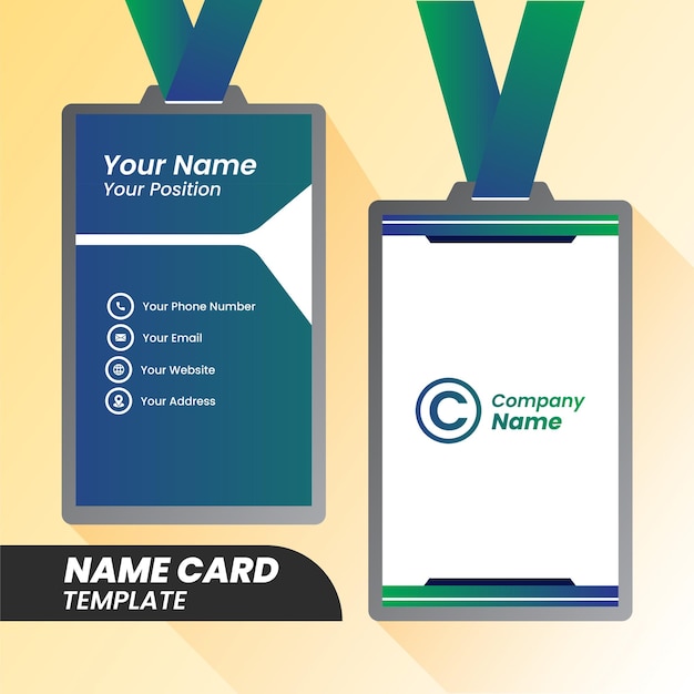 Vector Modern Creative and Clean Name Card Template