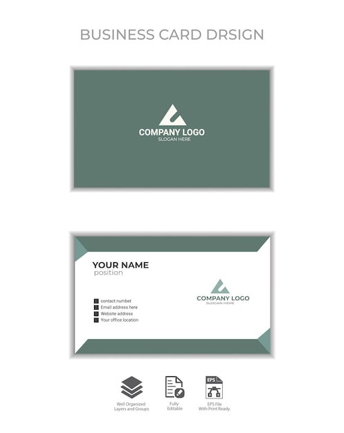 Vector modern creative professional unique business card