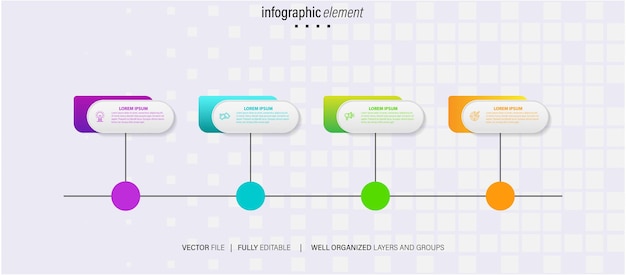 Vector modern design table of contents infographic template