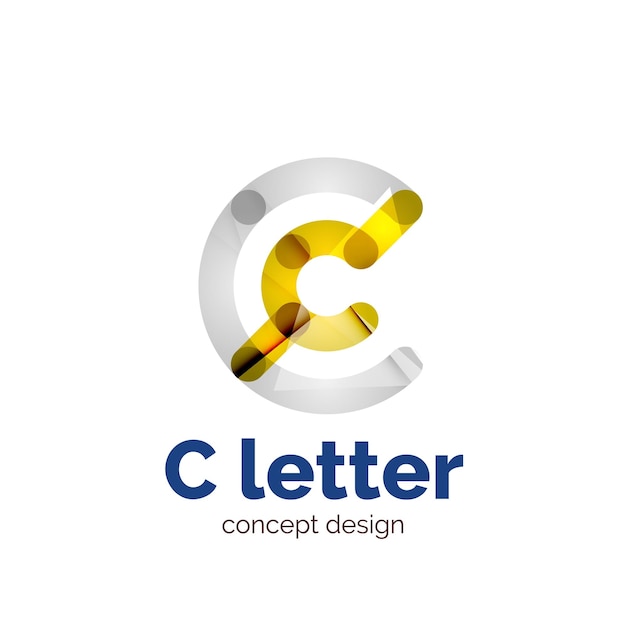 Vector modern minimalistic letter concept logo