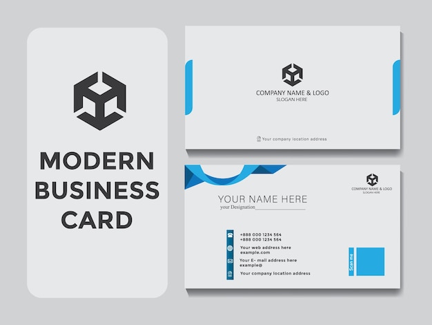 Vector vector modern professional business card template