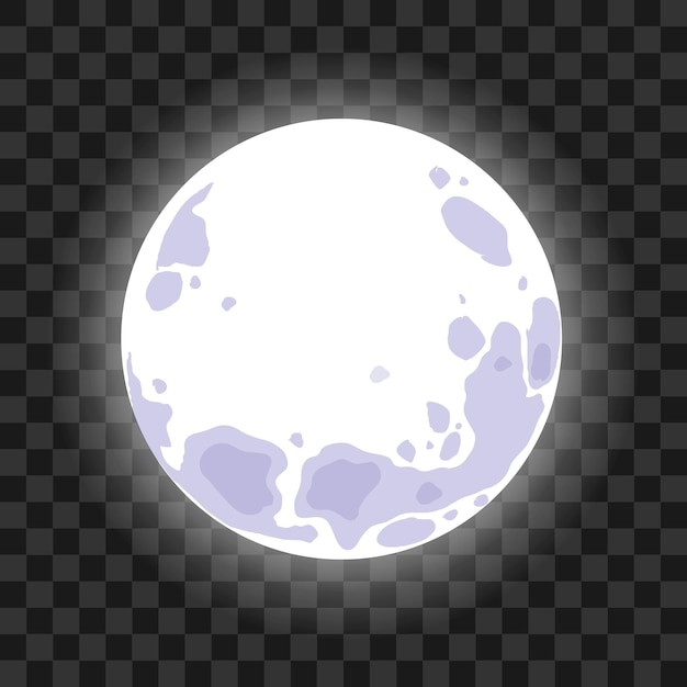 Vector moonlight transparent