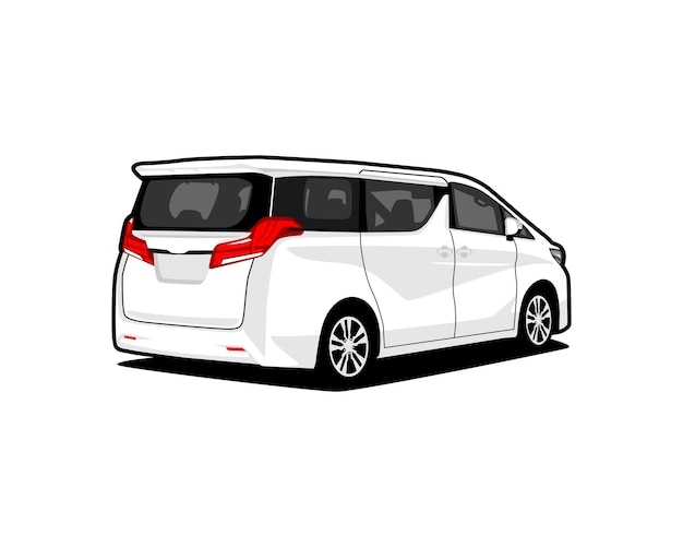 vector mpv premium van car automotive illustration