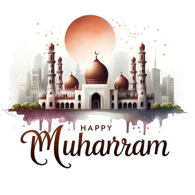 Vector Muharram celebration icons