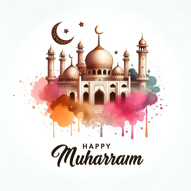 Vector Muharram celebration icons