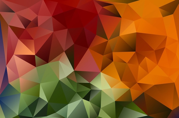 Vector multicolored abstract background of effect geometric triangles