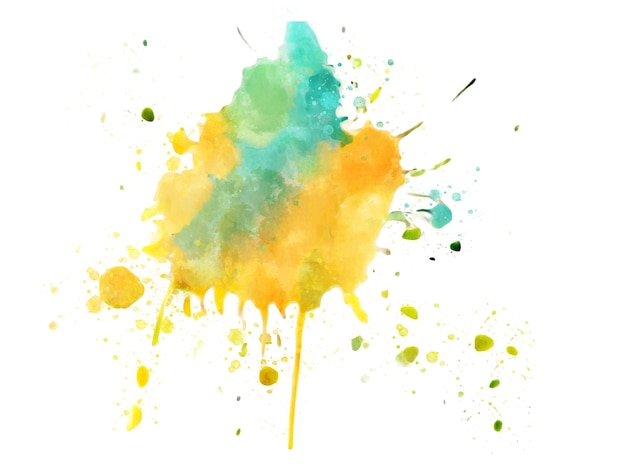 Vector of multicolored blot watercolor splash.